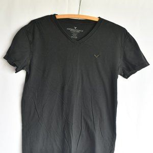 American Eagle, Mens small, Black, V-neck, T-shirt